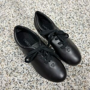 Capezio CG17 Black Leather Tap Shoes Kids Unisez 4 Dance Footwear